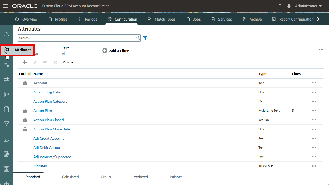 Click Group Attributes